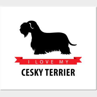 I Love My Cesky Terrier Posters and Art